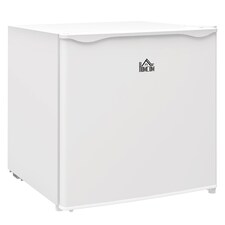 HOMCOM Tabletop Mini Freezer with 35 Litre Capacity, Small Freezer with Reversible Door, Adjustable Temperature and Removable Wire Shelf for Bedrooms, Home Office, White