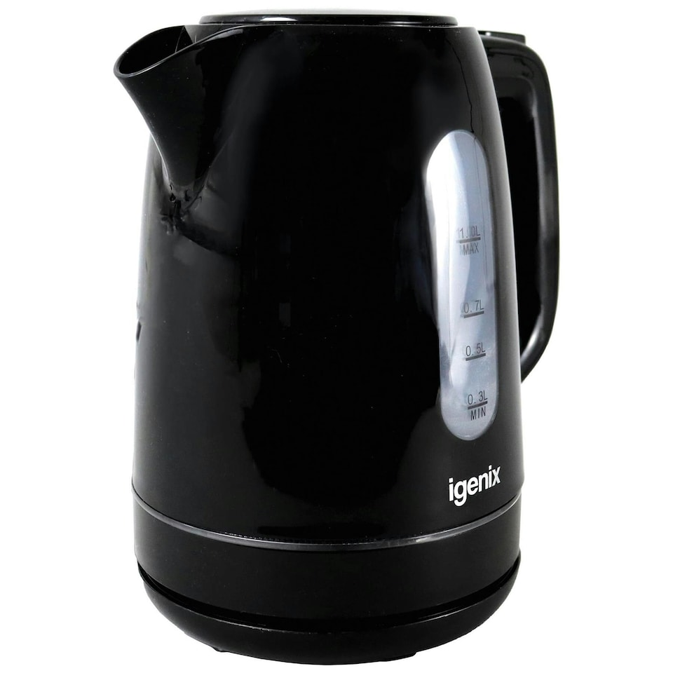 image 1 of Igenix IGK01022B Cordless Electric Jug Kettle, 2200 Watt Rapid Boil, Black