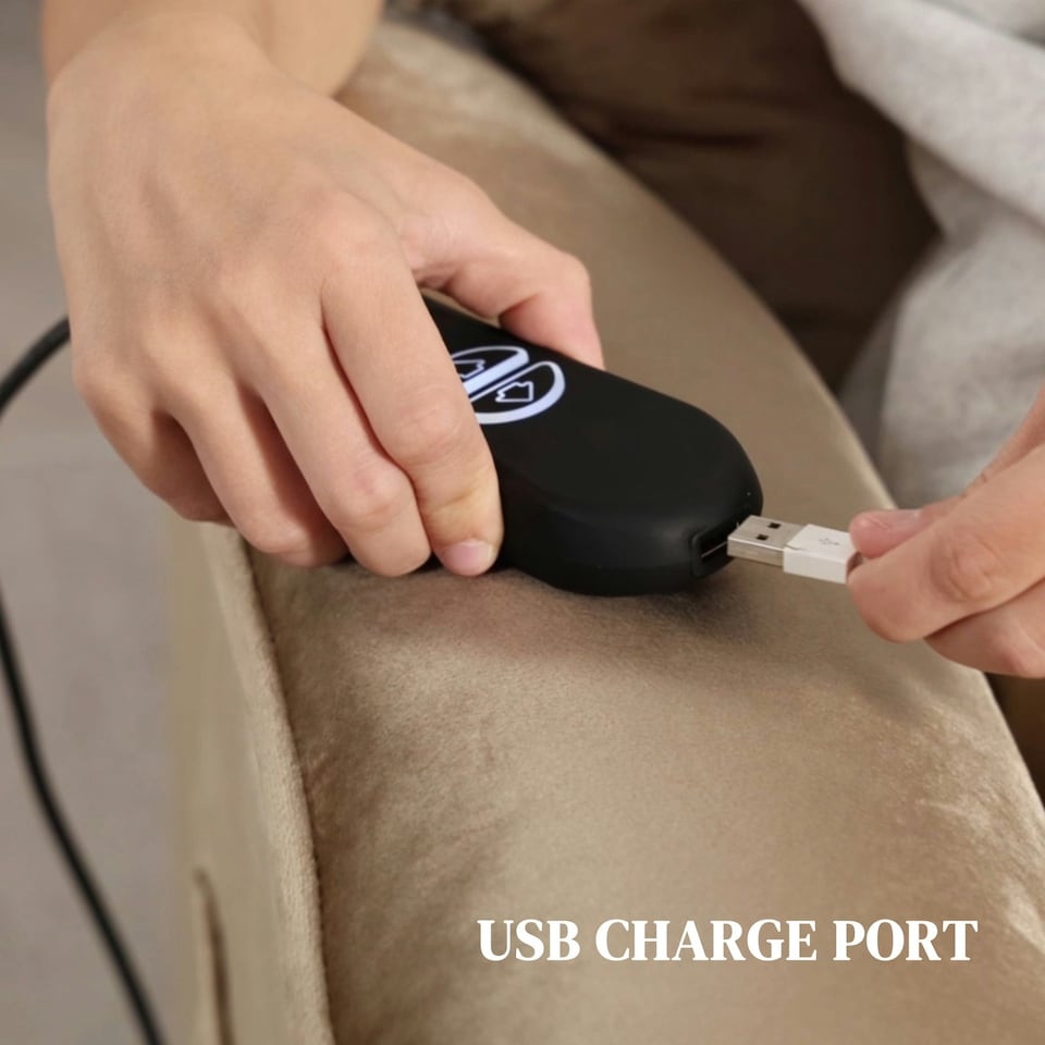 image 1 of HOMCOM Power Lift Recliner Chair for Elderly w/ Remote Control, Champagne Cream | Champagne