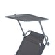 image 8 of Outsunny Folding Chair Sun Lounger Recliner Seat Sunshade Garden Outdoor Grey