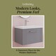 image 7 of Balterley Partial Fluted 1 Drawer Wall Hung Vanity Unit with Mid-Edge 1 Tap Hole Ceramic Basin | Grey | Satin Grey