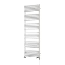 Crossmoor - White Dual Fuel Towel Rail H1533mm x W500mm Standard