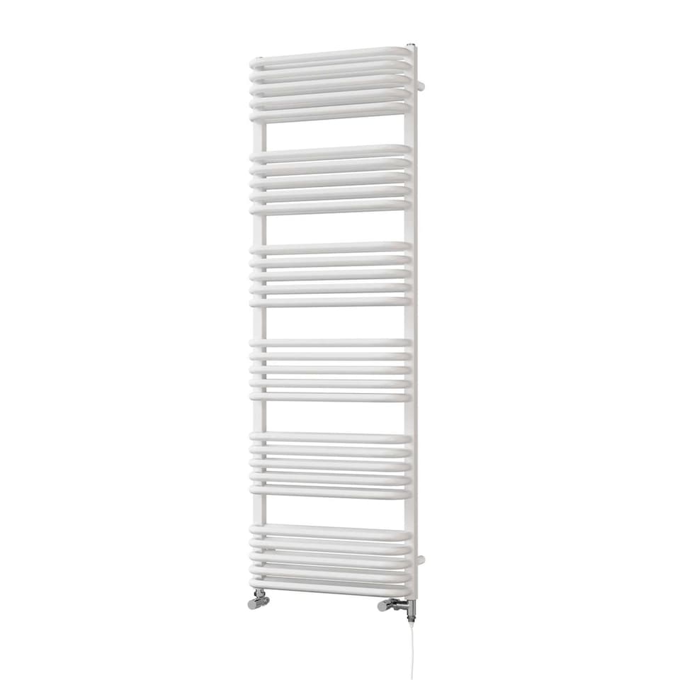 image 1 of Crossmoor - White Dual Fuel Towel Rail H1533mm x W500mm Standard