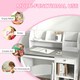 image 4 of ZONEKIZ Kids Desk and Chair Set with Storage, for Ages 5-8 Years 