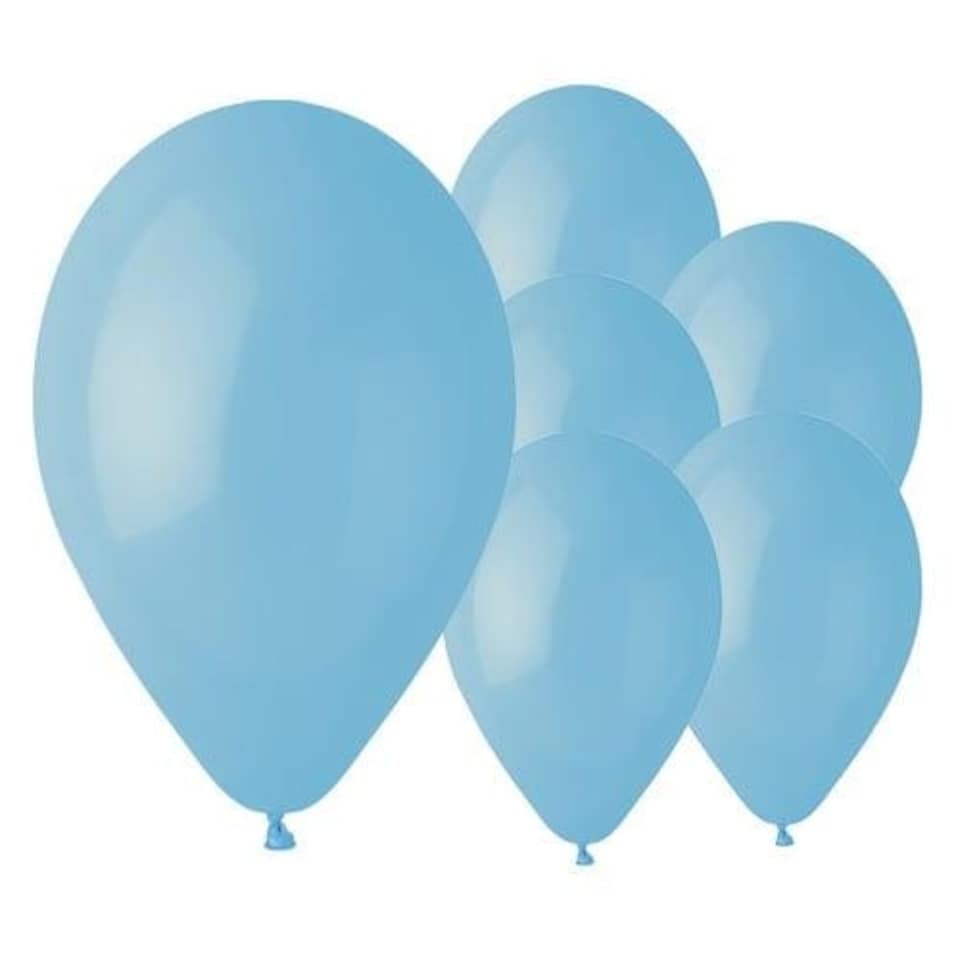 image 1 of Baby Blue Bio Latex Balloons 33cm / 13 in - Pack of 10