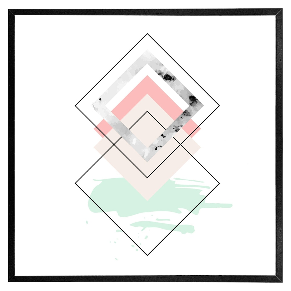 image 1 of Geometric overlays (Picture Frame) Grey | XS