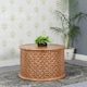 image 2 of Viva Mango Wood Round Coffee Table Brown