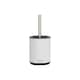 image 2 of CALITEK Toilet Brush Flexible Silicon Bristles and Brush Head With Handle White