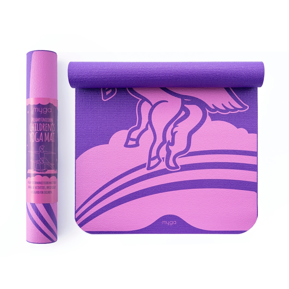 image 1 of Myga Unicorn Silk Print Childern's Mat
