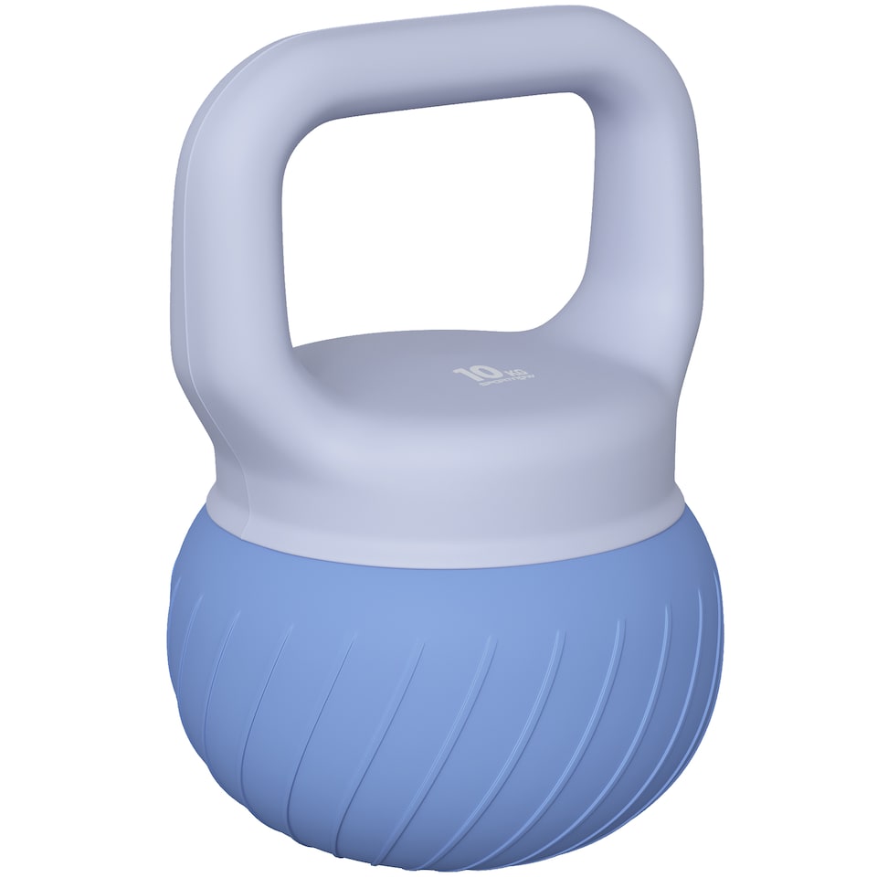 image 1 of SPORTNOW Soft Kettlebell, 10kg Kettle Bell with Anti-Slip Grip for Home Gym | Blue | Blue | 10