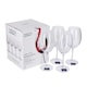 image 6 of Mikasa Wine Glass Set Clear Bordeaux Crystal Set of 4