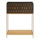 image 1 of Interiors by Premier Grey Mango Wood Console Table Gold