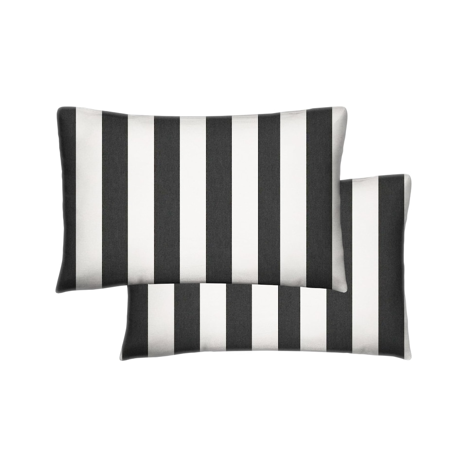 image 1 of Covers&All Sunbrella Lumbar Pillows Set of 2 UV Fade resistant and Water Repellent Rectangle Lumbar Throw Pillows