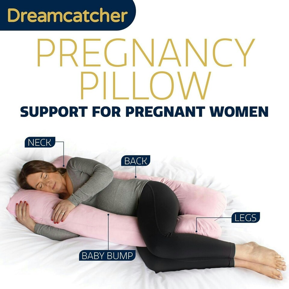 image 1 of Dreamcatcher U-Shaped Pregnancy Pillow Maternity Nursing Support Cushion Pink Pink