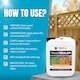 image 4 of Smartseal Wood Sealer, Wood Preserver, Water Proofer, Invisible, Outdoor and Indoor, 10-Year Resistance - Suites all Wood 2x5L