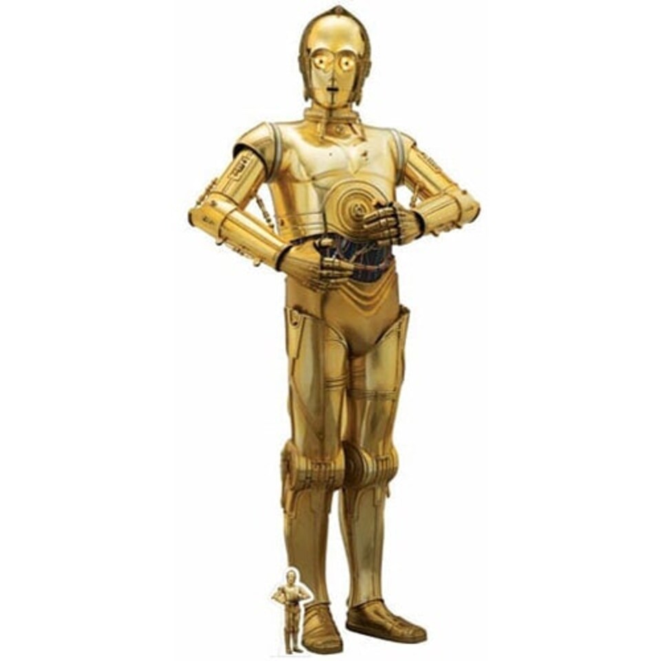 Star Wars The Last Jedi C-3PO Disney Lifesize Cardboard Cutout 179cm