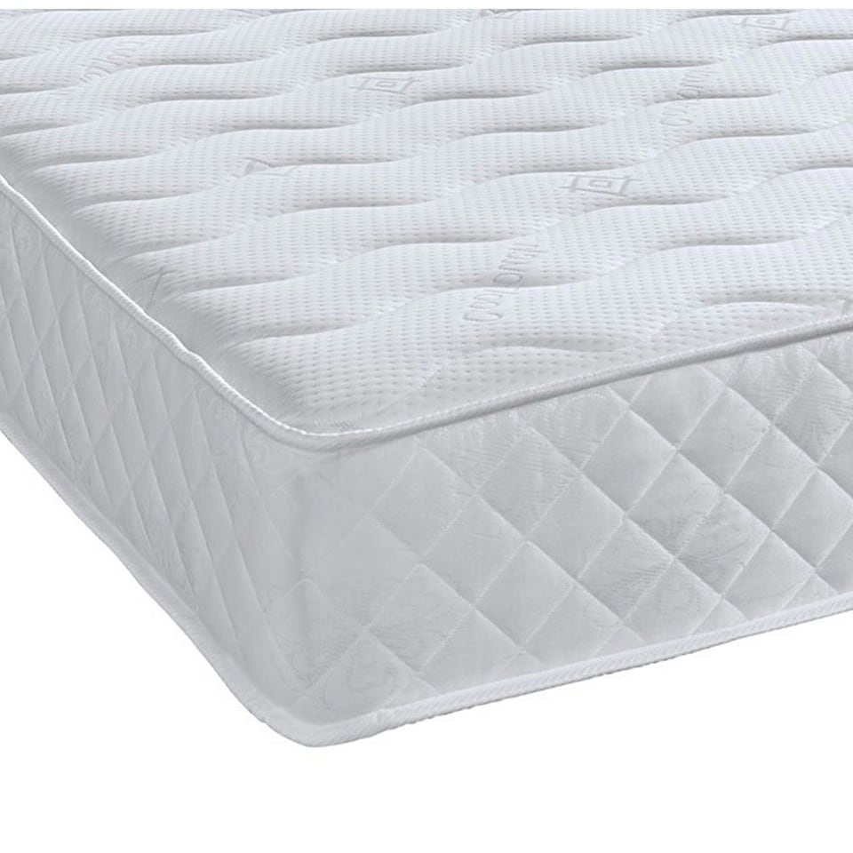 image 1 of Diamond Wave Innerspring Mattress - 9" Deep, Medium Comfort | White | Double