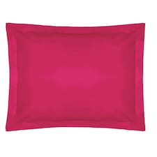 Belledorm Easycare Percale Oxford Pillowcase - Fuchsia - One Size