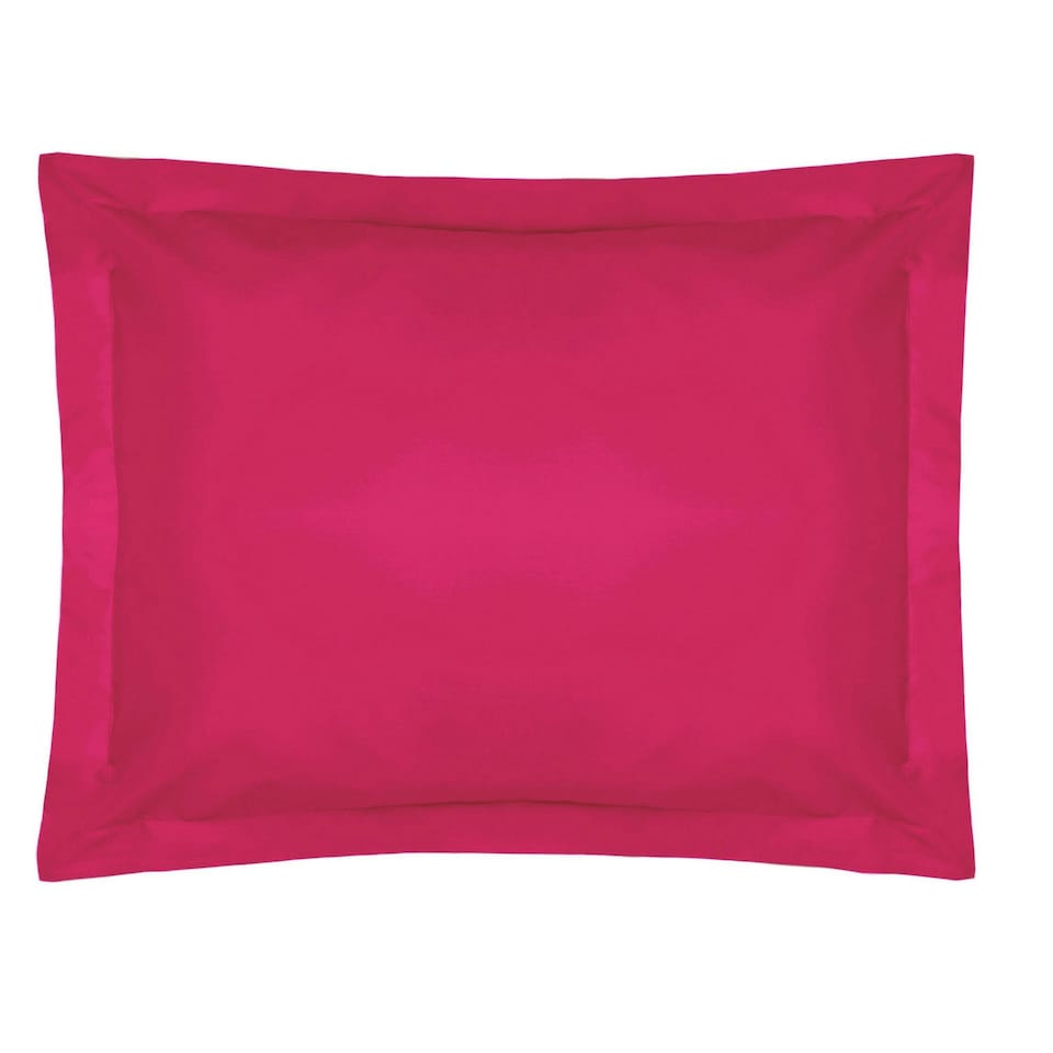 Belledorm Easycare Percale Oxford Pillowcase - Fuchsia - One Size