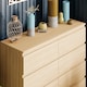 image 7 of Vida Designs Denver 8 Drawer Chest of Drawers Bedroom Storage, Pine