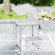 image 7 of Outsunny Garden Outdoor Camping Aluminium Table Portable Folding Picnic Table