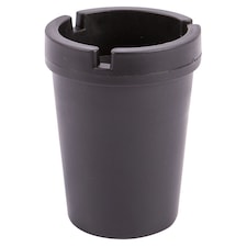 Ashley Polypropylene Cupholder Ashtray - 7.5cm - Black