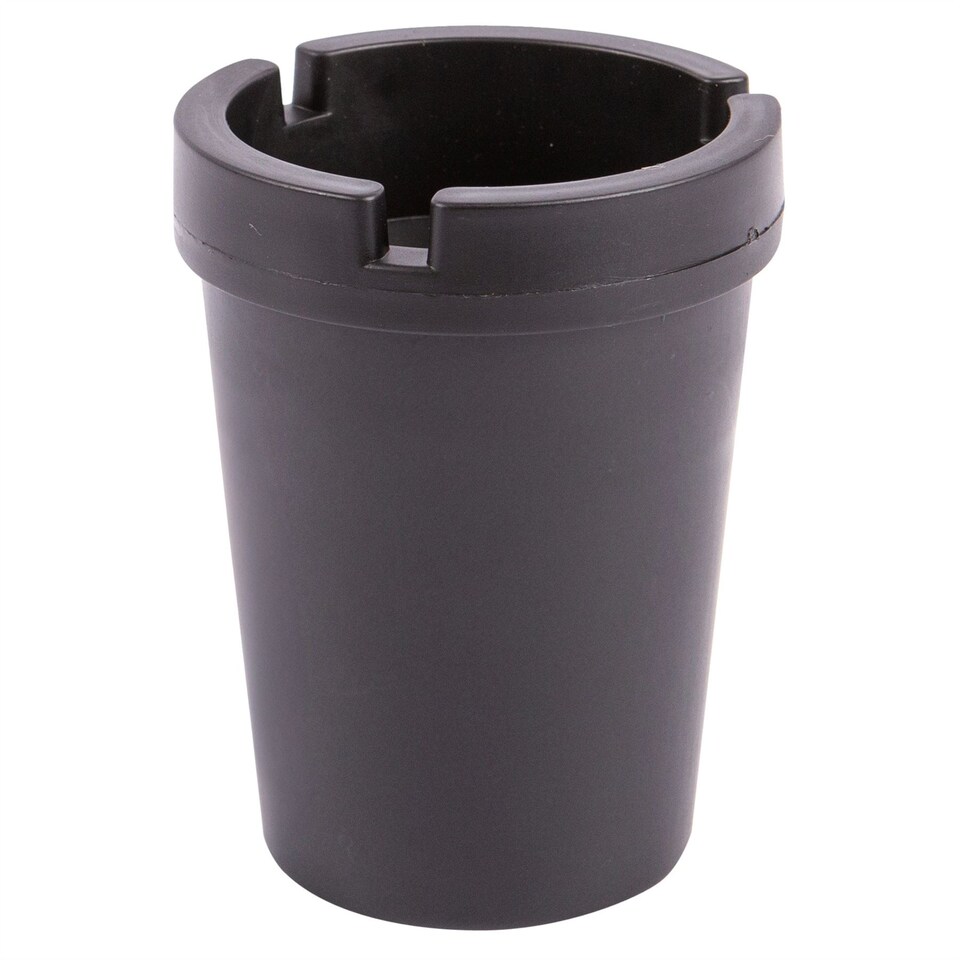 image 1 of Ashley Polypropylene Cupholder Ashtray - 7.5cm - Black
