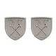 image 2 of West Ham United FC Silver Plated Crest Cufflinks - Silver - One Size
