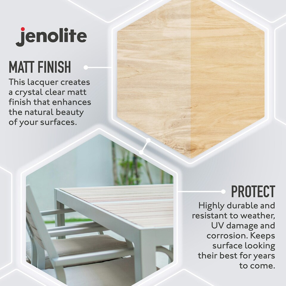 image 1 of Jenolite Clear Lacquer Spray - Matt - 500ml