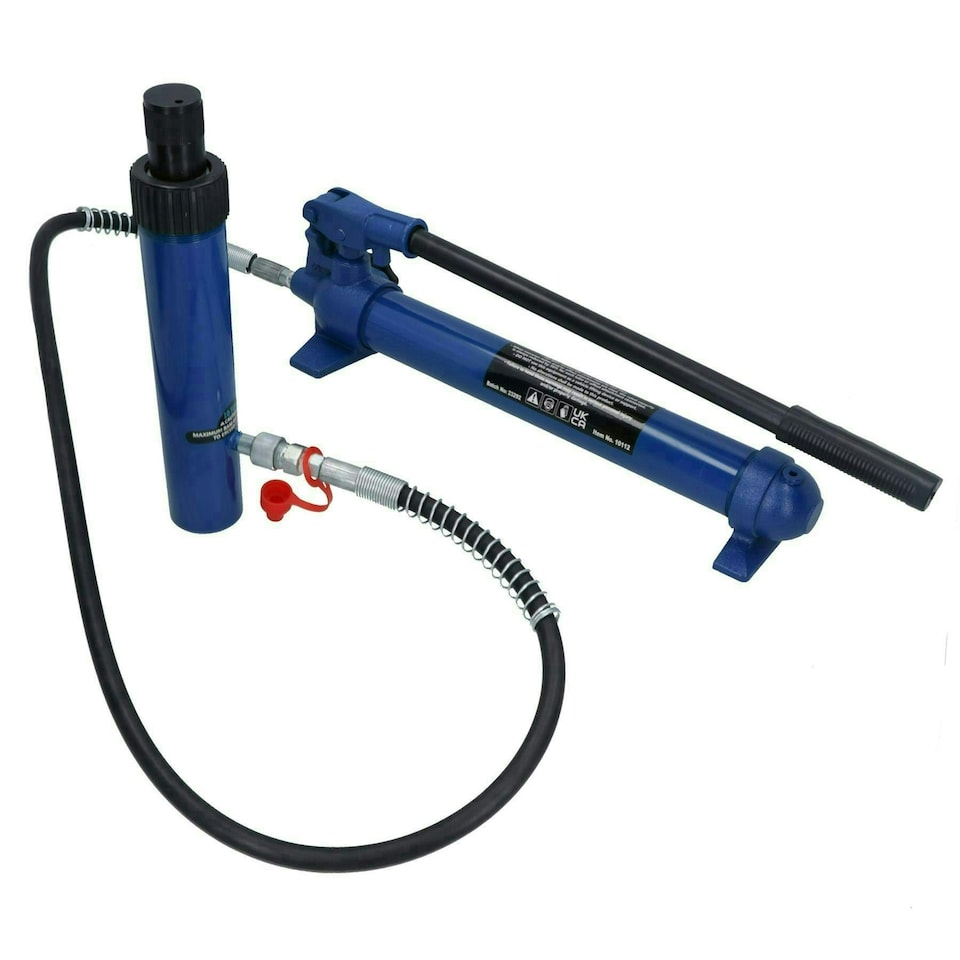 image 1 of 10 Ton Hydraulic Porta Power Jack Pump With Accessories Dent Frame Repair