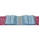image 4 of FURNISHED Blackout Roller Blind with Pink Glitter Trim and Duck Egg Bow Trimmable Window Shade | Blue | Duck Egg Blue | (W) 100cm x (L) 210cm