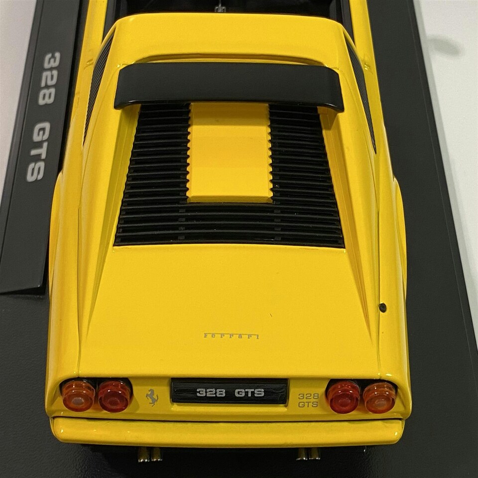 image 1 of 1985 Ferrari 328 GTS Yellow 1:18 Scale KK Scale 180552