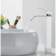image 2 of Basin Tap Silver Waterfall Tall Single Lever Handle Single Hole Mono Basin Mixer