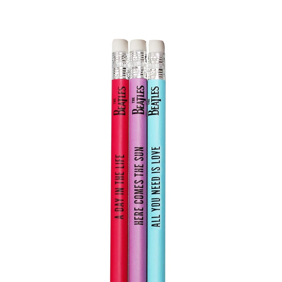 image 1 of Pencils Set of 3 - The Beatles