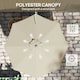 image 5 of Outsunny Sun Parasol with Vent, Wall Umbrella for Patio, Garden, Pool Brown | Khaki