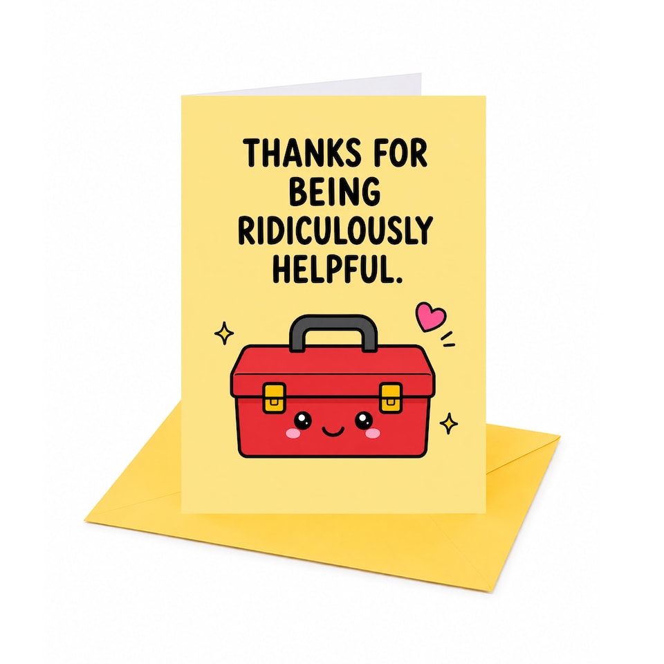 image 1 of Thanks for Being Ridiculously Helpful Thank You Card