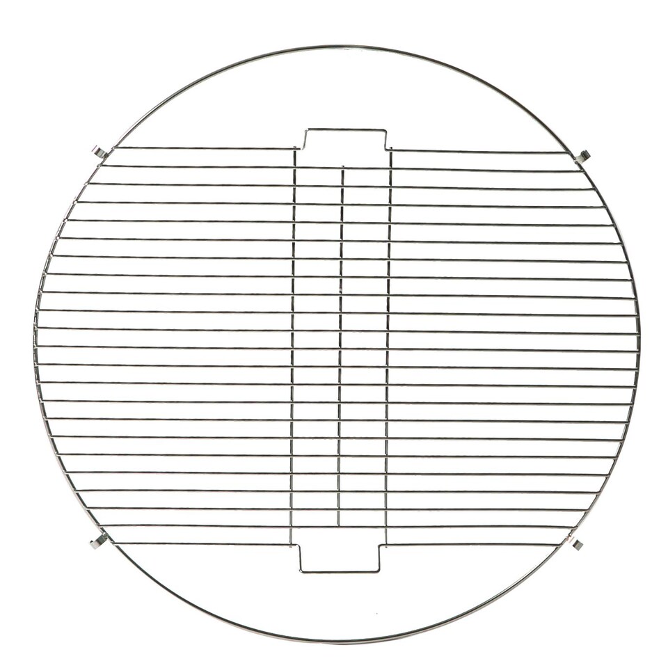 image 1 of Harbour Housewares 72.5cm Fire Pit BBQ Grill - Round Metal Cooking Grill Steel Mesh for Barbecues, Cooking & Camping