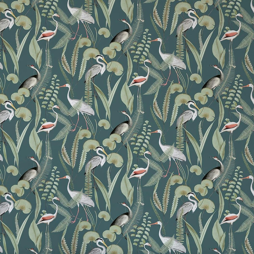 image 1 of Muriva Eden Collection Kivu Wallpaper - Green - 32.8ft x 20.9in | Green