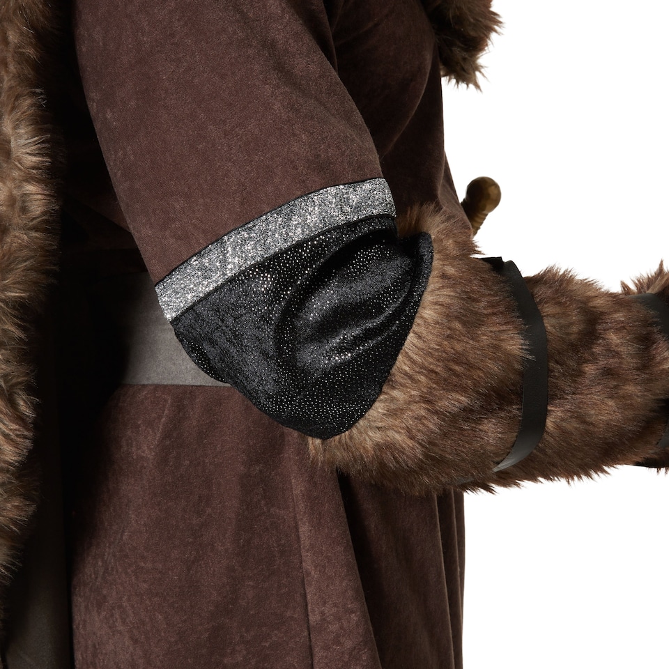 image 1 of Mens Fancy Dress Costume - Viking | Brown | brown | S | 1