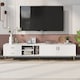 image 1 of Modern Entertainment Center Console with Stable Storage