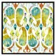 image 2 of Ikat vibrant (Picutre Frame) White | XS