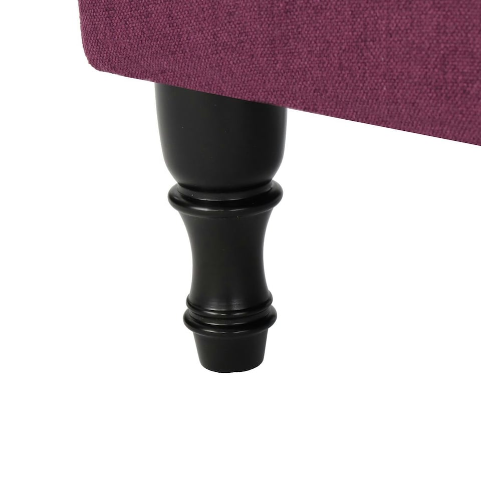 image 1 of Fuchsia Fabric Ottoman Storage Bench Pink