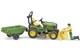 image 5 of Bruder bworld John Deere Lawn tractor with trailer and gardener Farm Tractor Model