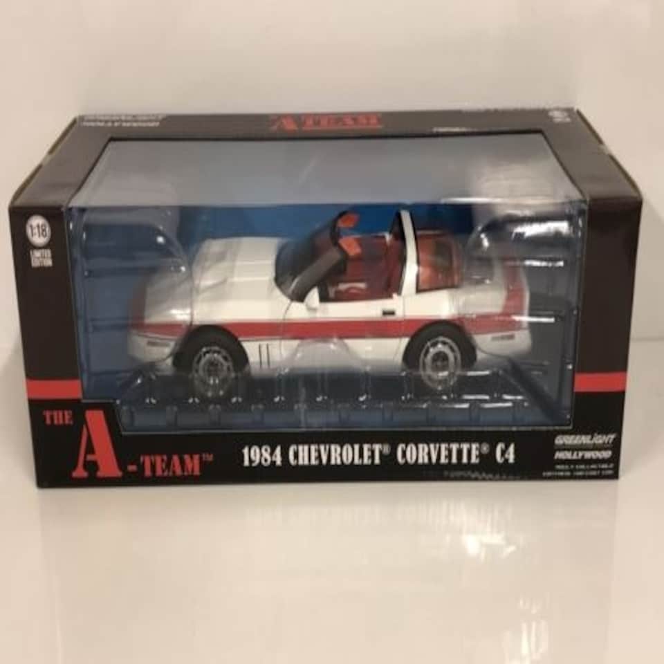 image 1 of The A Team 1984 Chevrolet Corvette C4 1:18 Scale Greenlight 13532