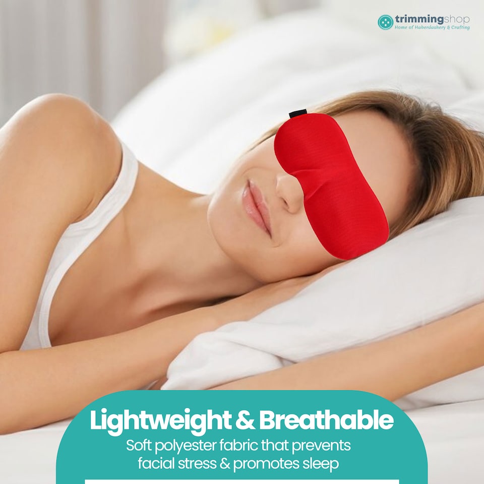 image 1 of 3D Sleep Eye Mask with Adjustable Strap Luxury Blindfold Sleep Mask