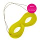 image 5 of Yellow Eye Mask on Elastic – Fancy Dress Accessory for Superheroes, Costumes & Parties Yellow | One Size