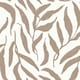 image 1 of Olive Leaf Wallpaper in Coffee on Cream | Cream | Cream