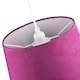 image 5 of Hot Pink Velvet Fabric 12 Inch Drum Lamp Shade with White Cotton Inner | Pink | Pink | 1