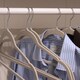 image 7 of Harbour Housewares Non-Slip Velvet Hangers - 45cm - Grey - Pack of 100