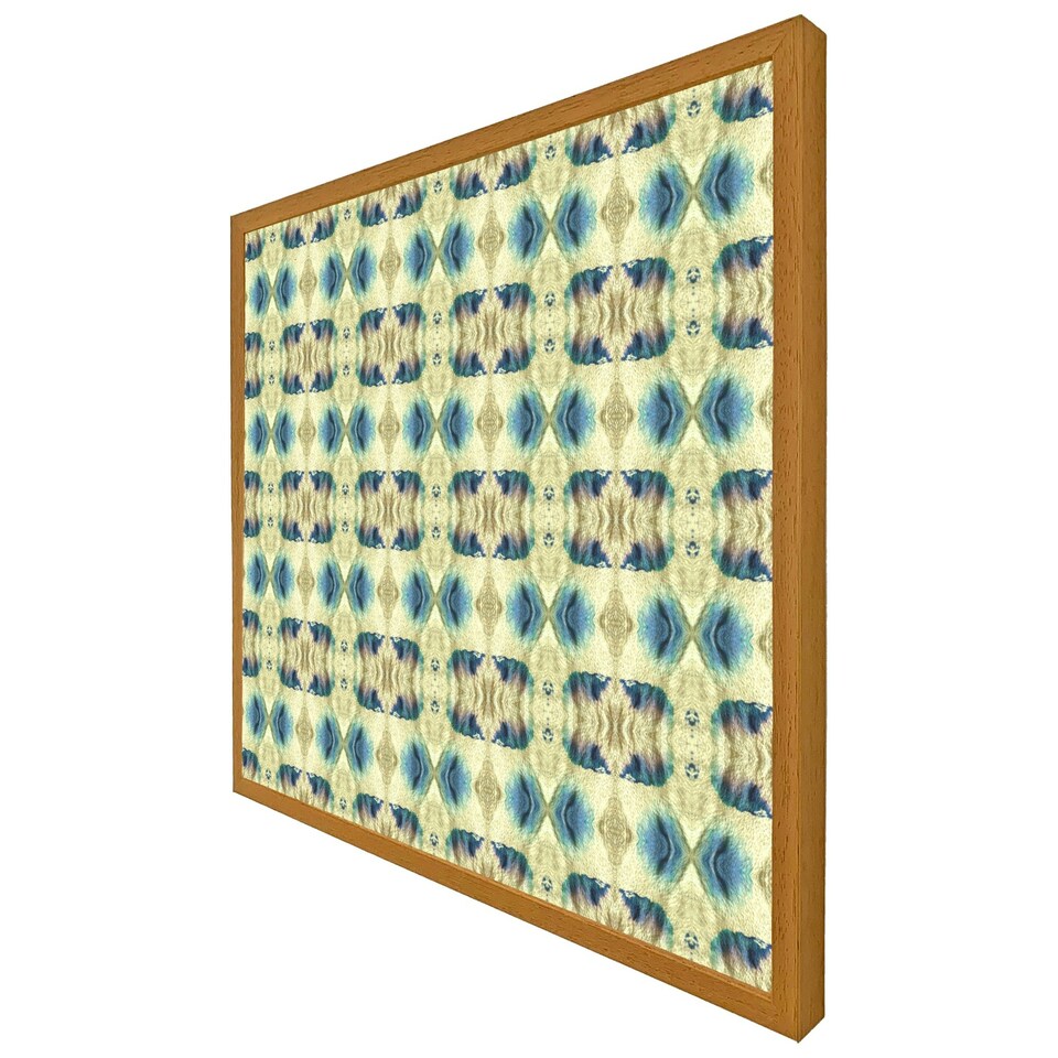 image 1 of Psychedelic geometric pattern (Picutre Frame) Black | XL
